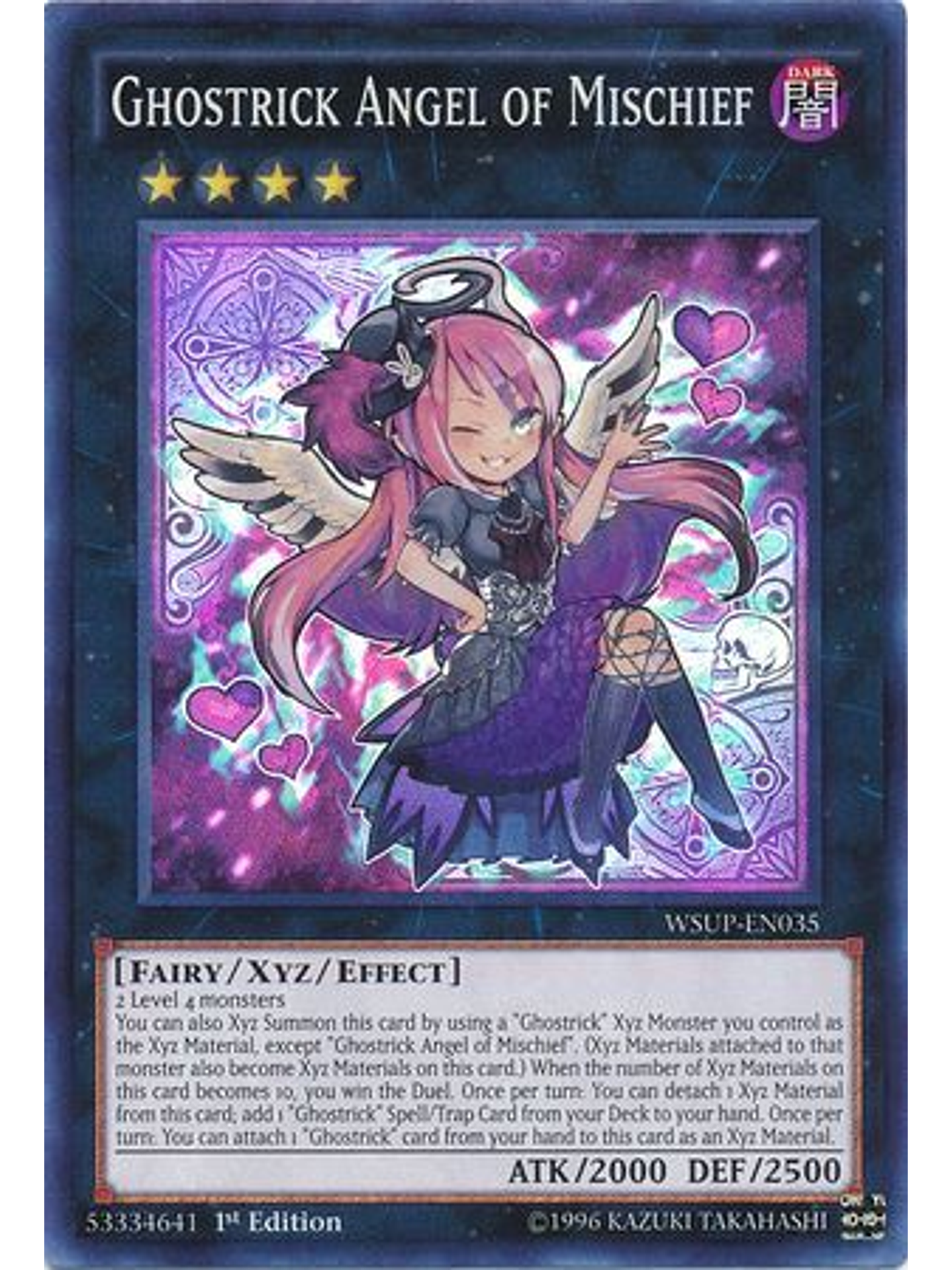 Ghostrick Angel of Mischief - WSUP-EN035 - Super Rare 1st Edition 1