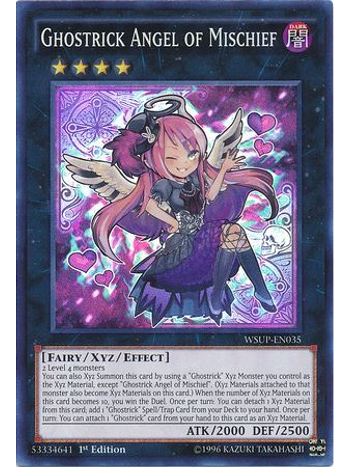 Ghostrick Angel of Mischief - WSUP-EN035 - Super Rare 1st Edition 1