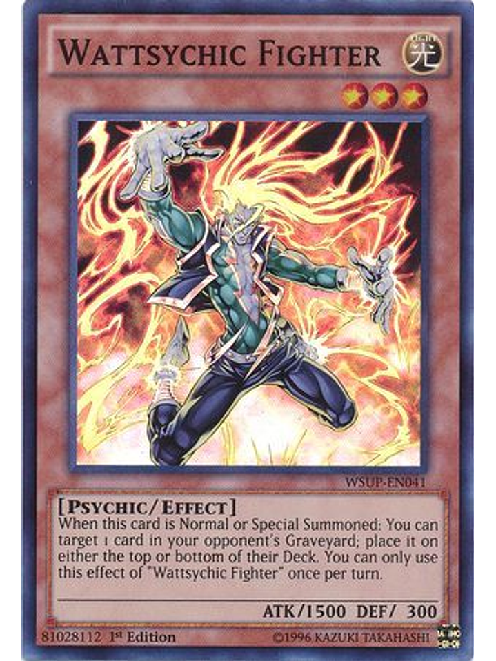 Wattsychic Fighter - WSUP-EN041 - Super Rare 1st Edition 1