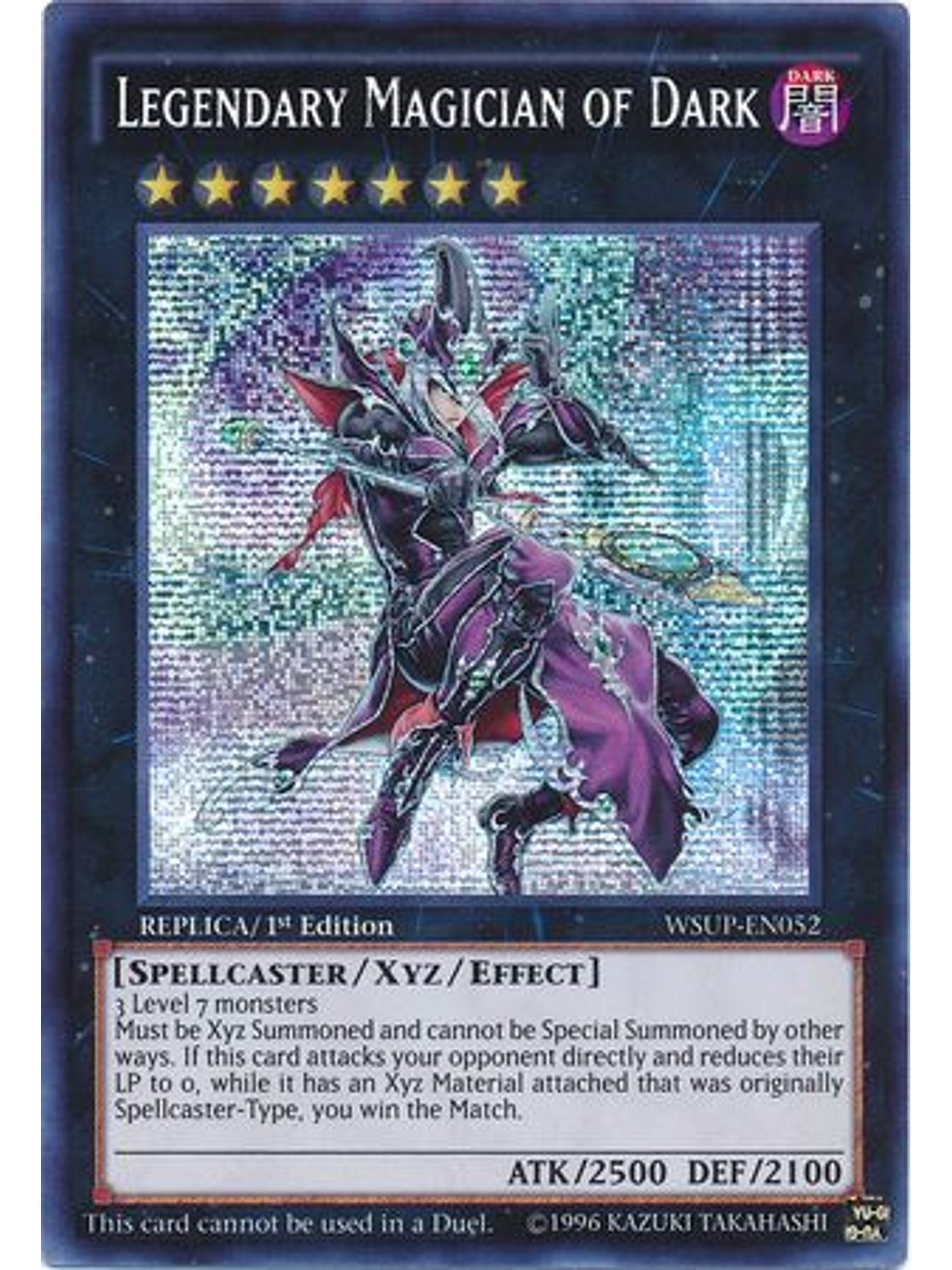 Legendary Magician of Dark - WSUP-EN052 - Prismatic Secret Rare 1st Edition 1