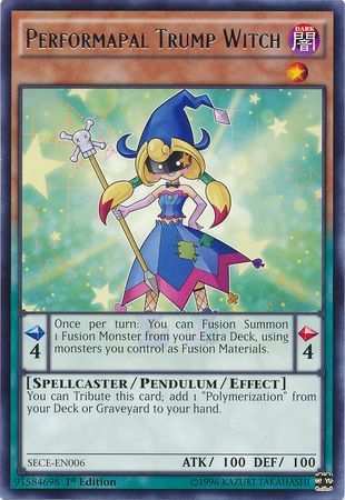 Performapal Trump Witch - SECE-EN006 - Rare 1st Edition