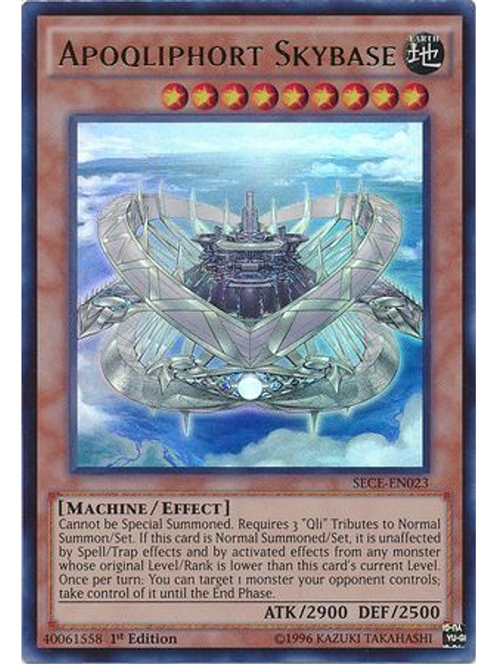 Apoqliphort Skybase - SECE-EN023 - Ultra Rare 1st Edition 1