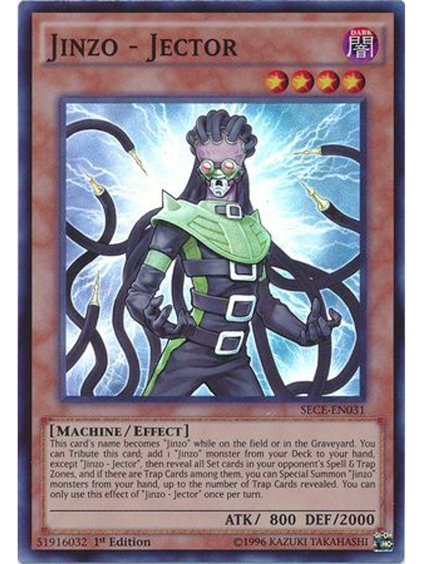 Jinzo - Jector - SECE-EN031 - Super Rare 1st Edition 1