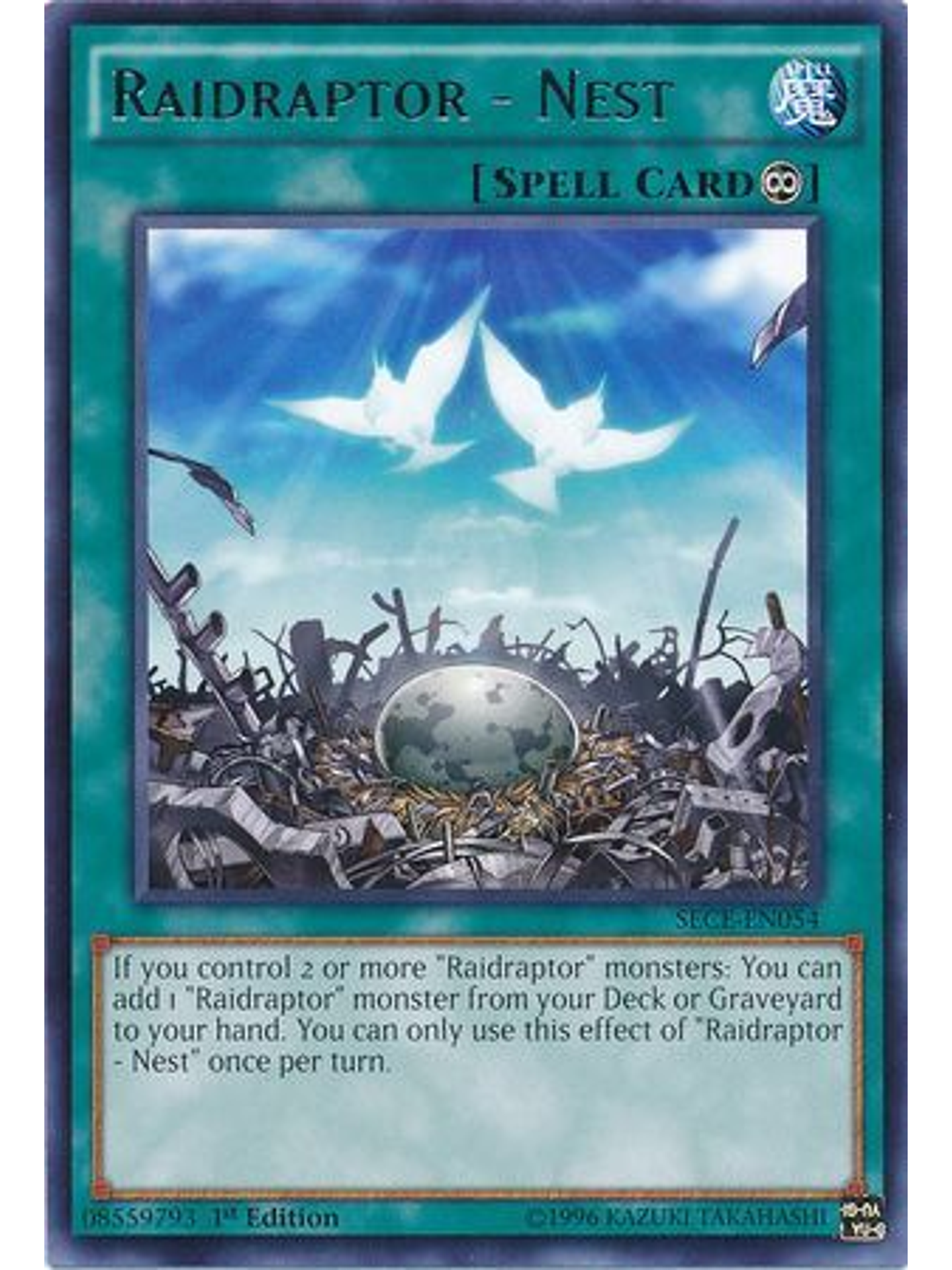 Raidraptor - Nest - SECE-EN054 - Rare 1st Edition 1