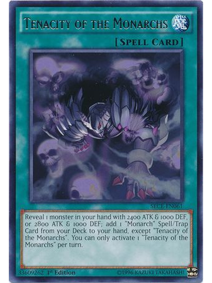 Tenacity of the Monarchs - SECE-EN061 - Rare 1st Edition 1