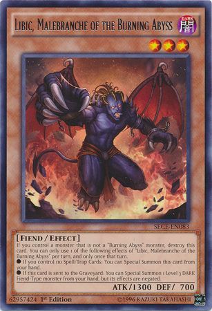 Libic, Malebranche of the Burning Abyss - SECE-EN083 - Rare 1st Edition