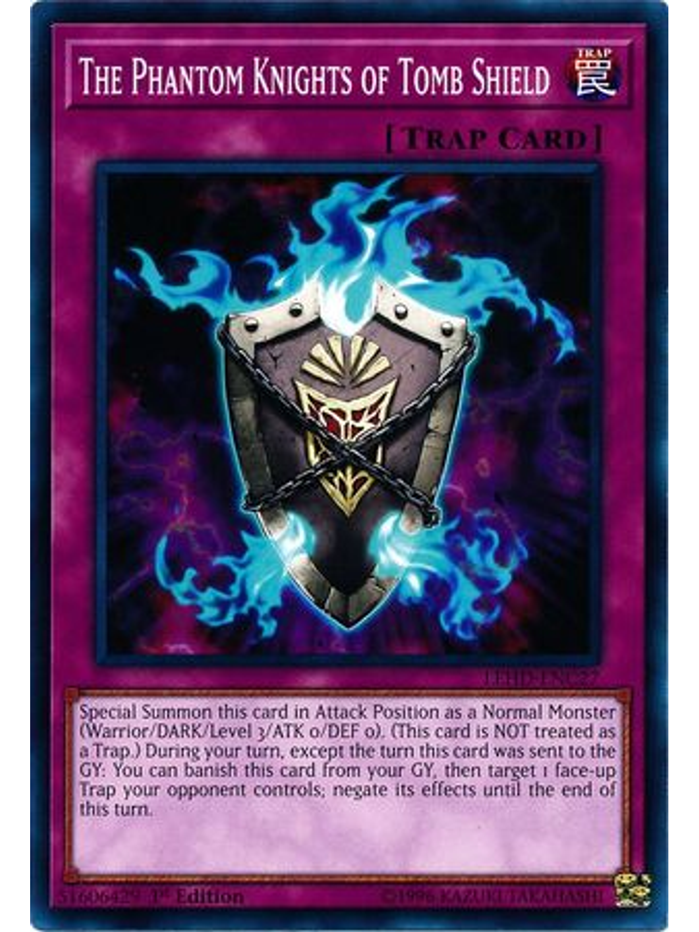 The Phantom Knights of Tomb Shield - LEHD-ENC27 - Common 1st Edition 2