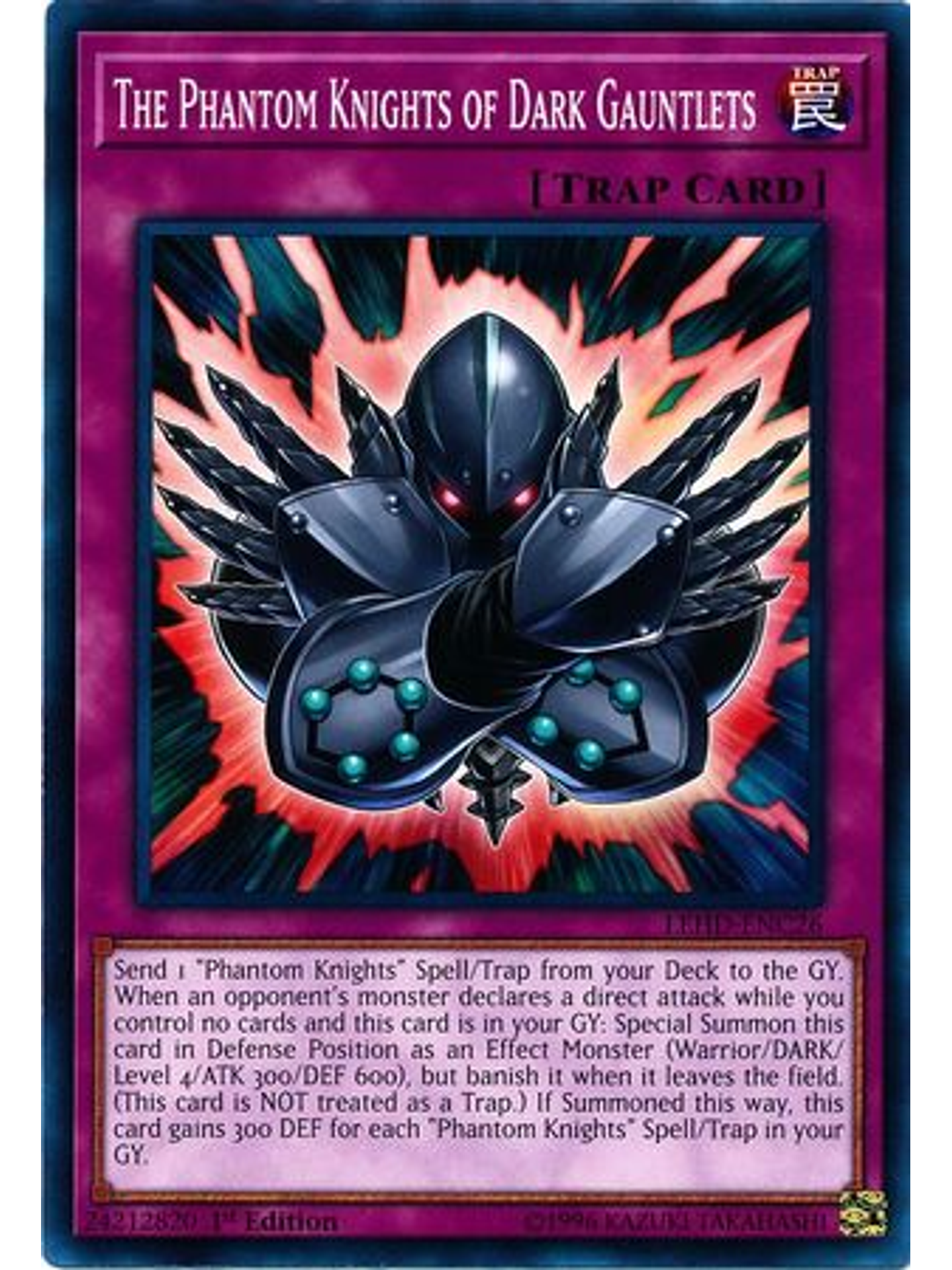 The Phantom Knights of Dark Gauntlets - LEHD-ENC26 - Common 1st Edition 2