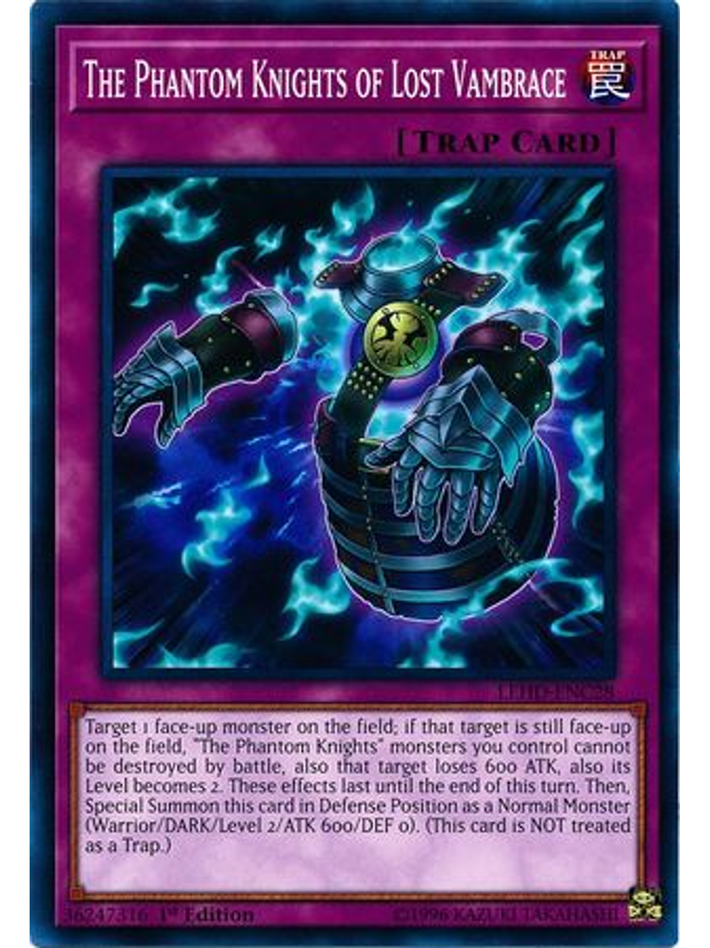 The Phantom Knights of Lost Vambrace - LEHD-ENC28 - Common 1st Edition 2