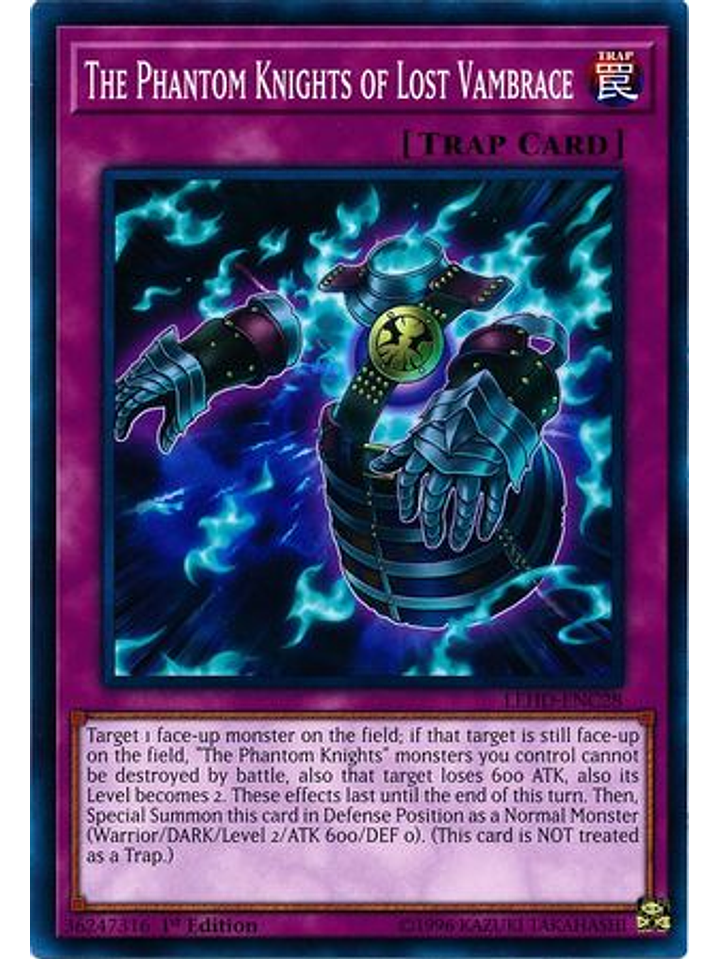 The Phantom Knights of Lost Vambrace - LEHD-ENC28 - Common 1st Edition 2