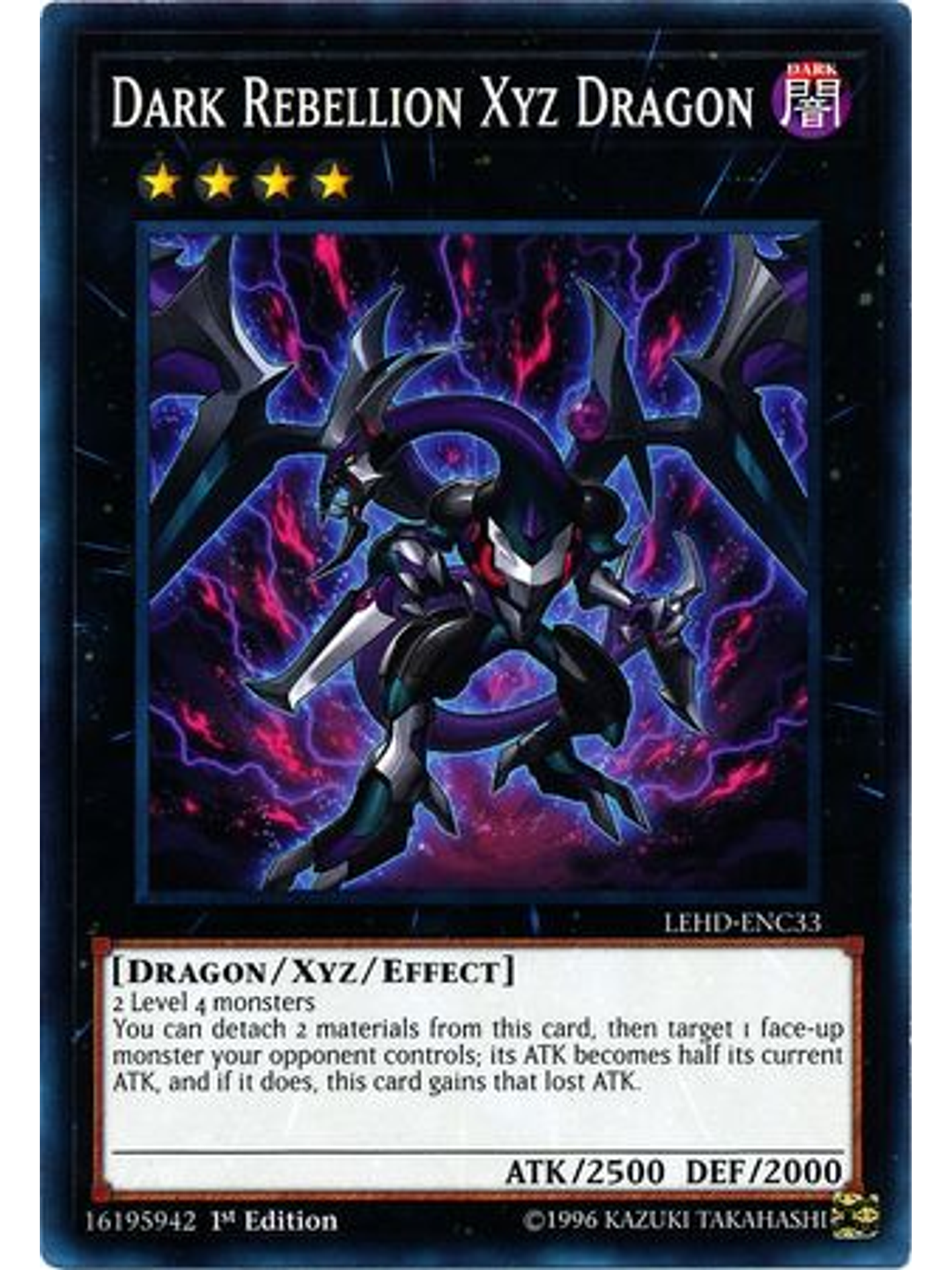 Dark Rebellion Xyz Dragon - LEHD-ENC33 - Common 1st Edition 1
