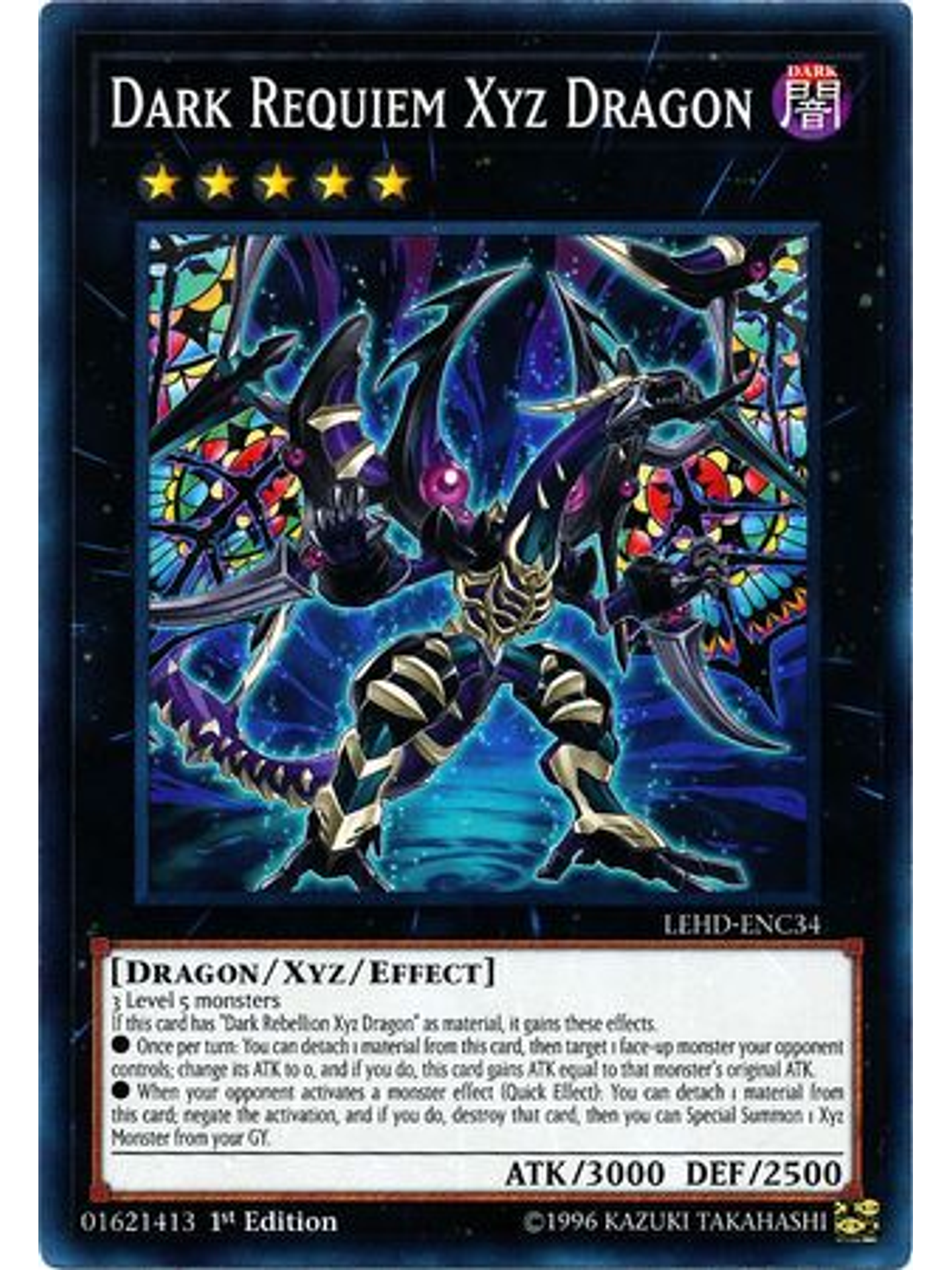 Dark Requiem Xyz Dragon - LEHD-ENC34 - Common 1st Edition 2