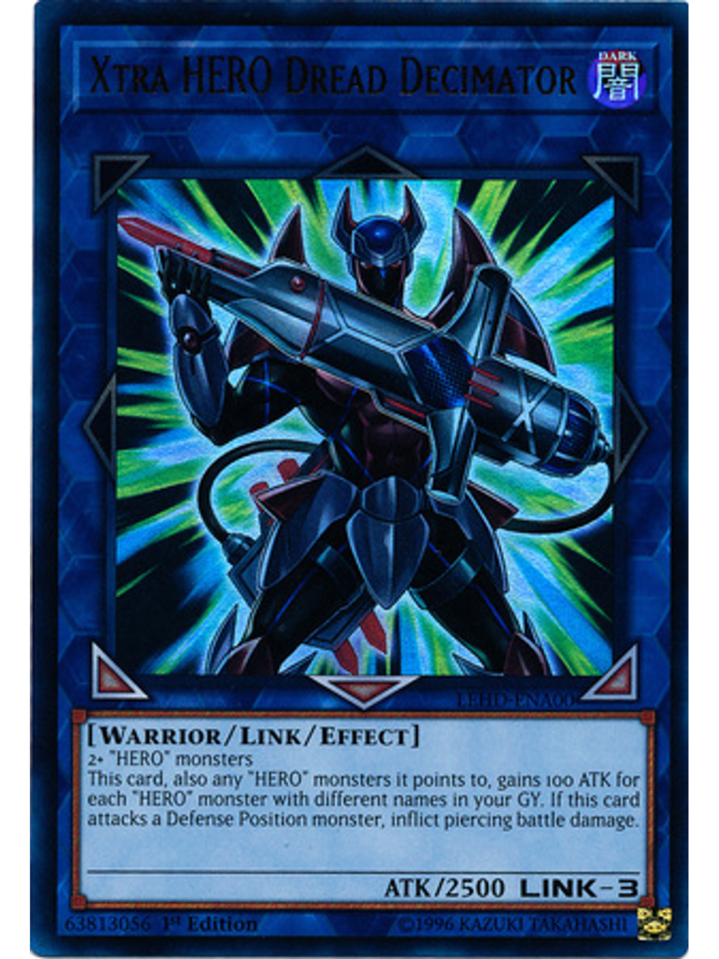 Xtra HERO Dread Decimator - LEHD-ENA00 - Ultra Rare 1st Edition 1