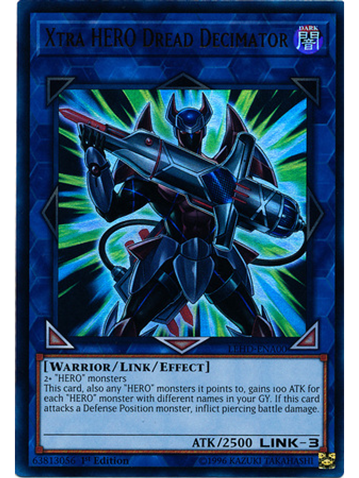 Xtra HERO Dread Decimator - LEHD-ENA00 - Ultra Rare 1st Edition 1