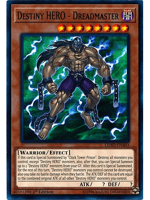 Destiny HERO - Dreadmaster - LEHD-ENA03 - Common 1st Edition