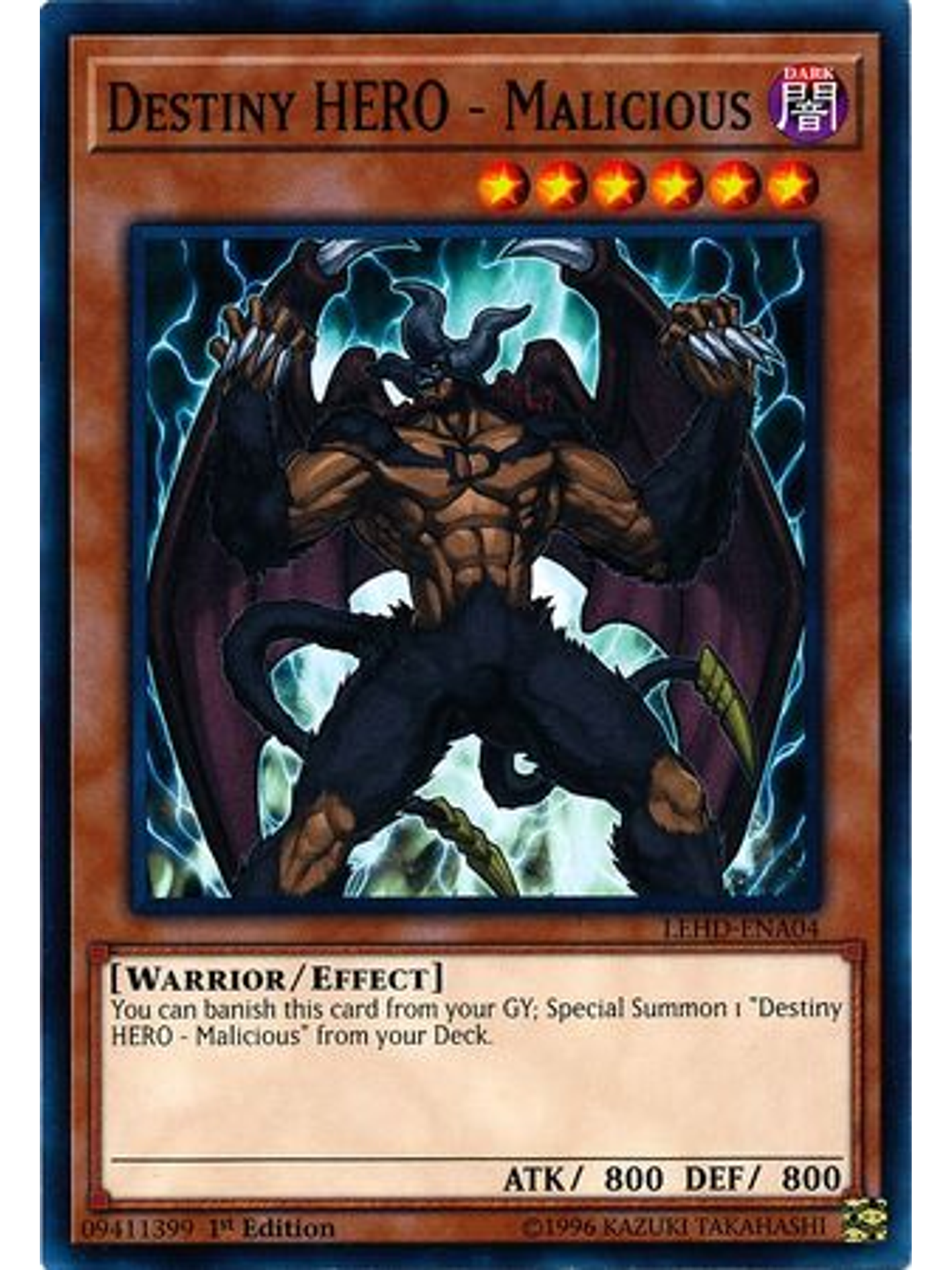 Destiny HERO - Malicious - LEHD-ENA04 - Common 1st Edition 1