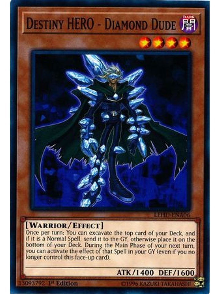 Destiny HERO - Diamond Dude - LEHD-ENA06 - Common 1st Edition 1