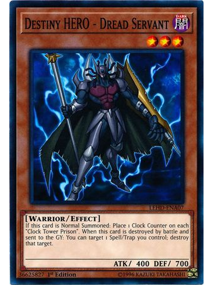 Destiny HERO - Dread Servant - LEHD-ENA07 - Common 1st Edition 1