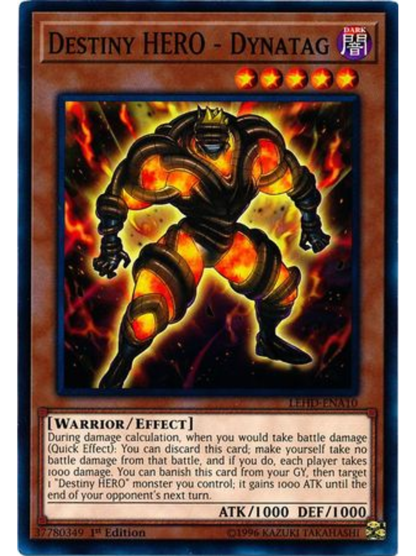 Destiny HERO - Dynatag - LEHD-ENA10 - Common 1st Edition 1