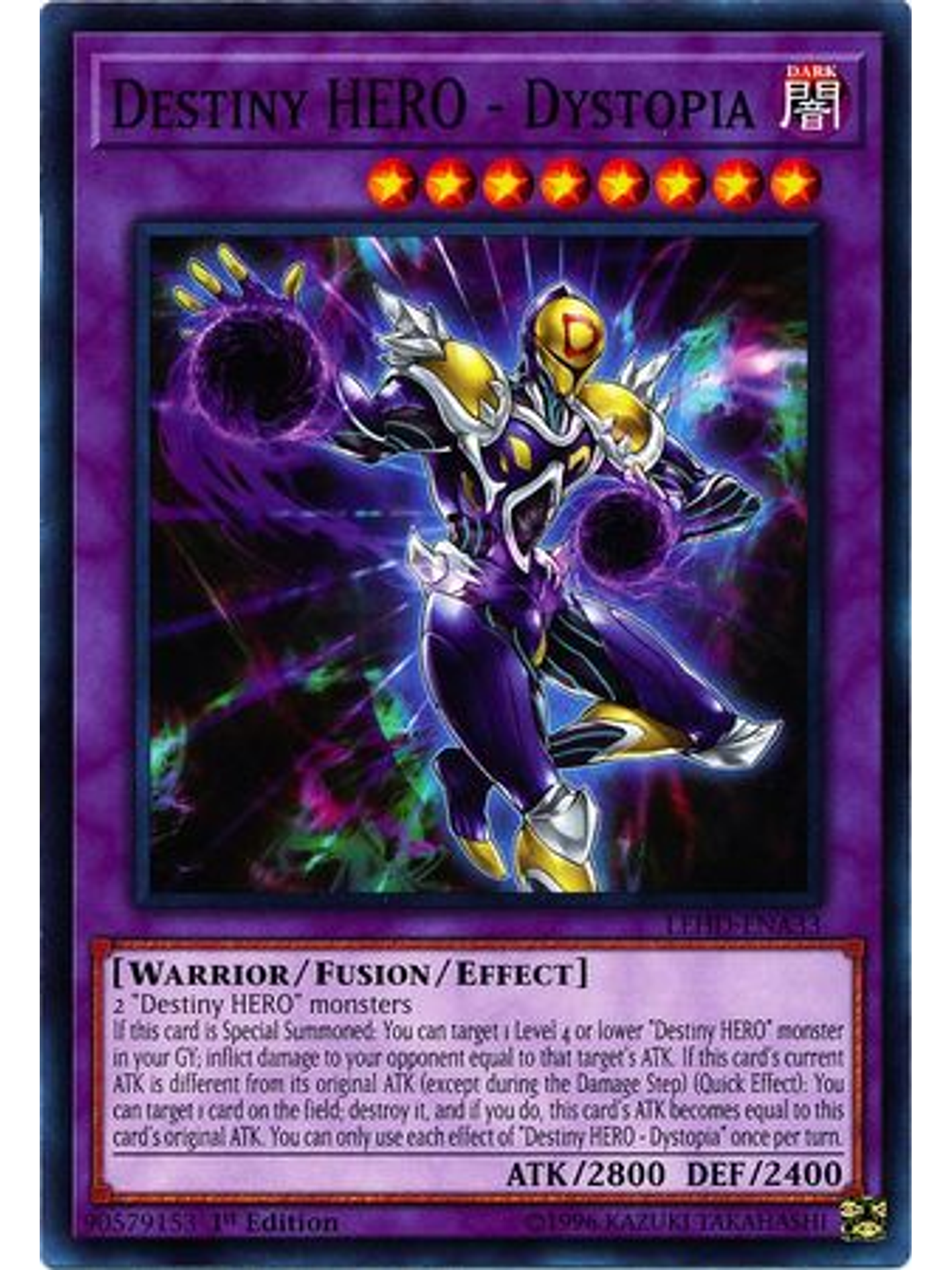 Destiny HERO - Dystopia - LEHD-ENA33 - Common 1st Edition 1