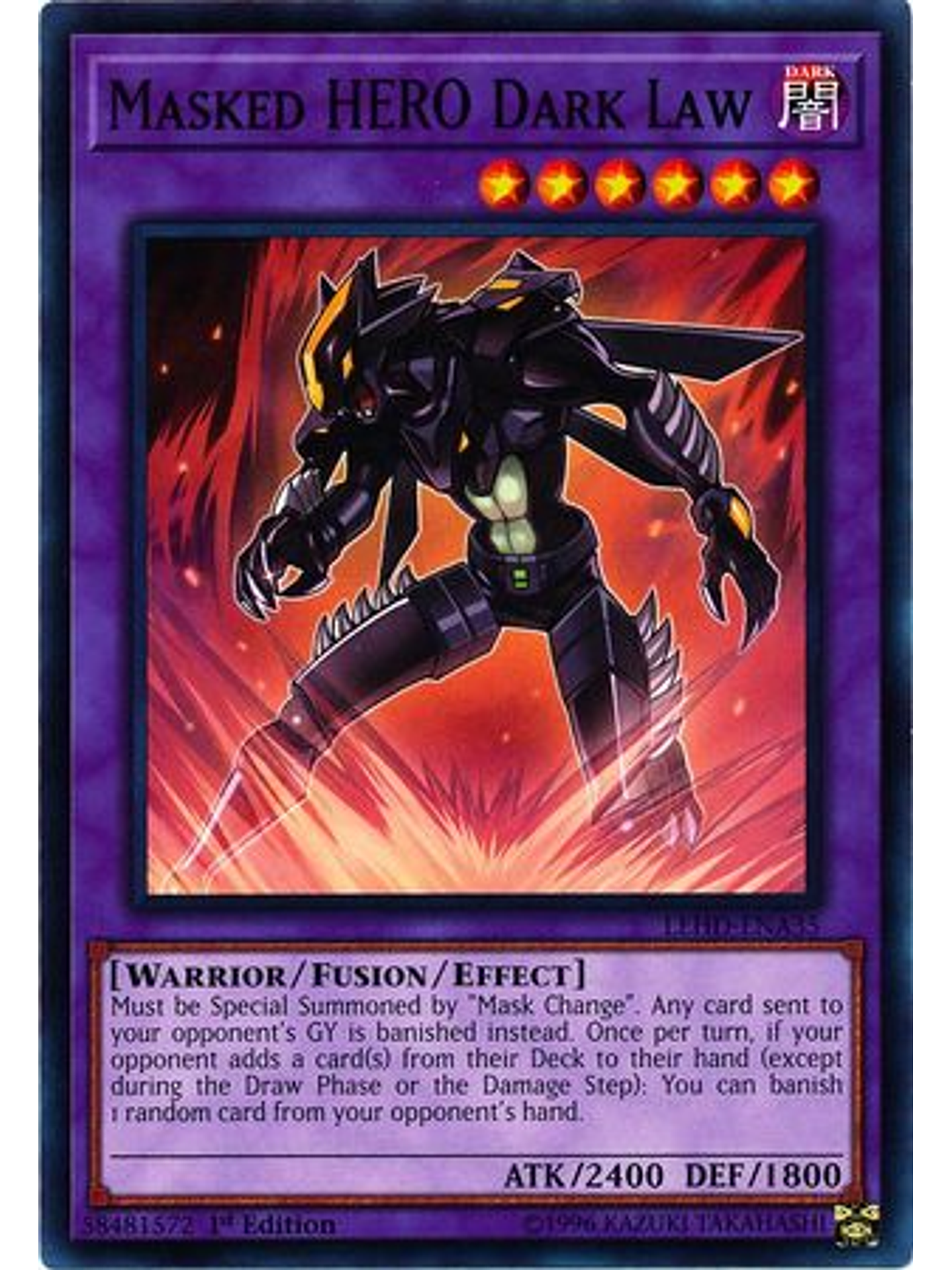 Masked HERO Dark Law - LEHD-ENA35 - Common 1st Edition 1