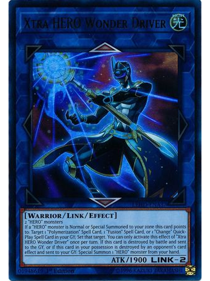 Xtra HERO Wonder Driver - LEHD-ENA37 - Ultra Rare 1st Edition 1
