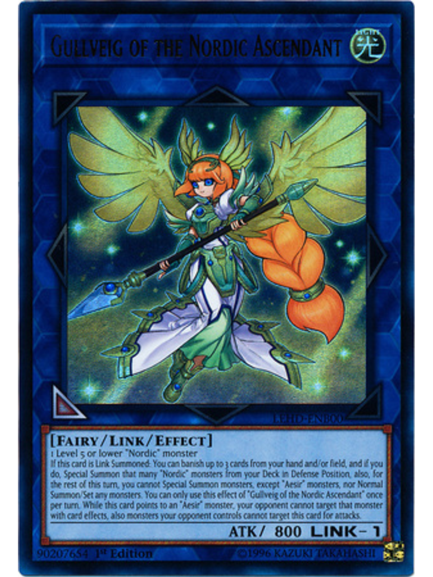 Gullveig of the Nordic Ascendant - LEHD-ENB00 - Ultra Rare 1st Edition 1