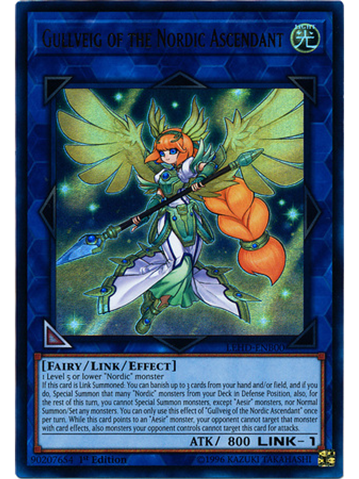 Gullveig of the Nordic Ascendant - LEHD-ENB00 - Ultra Rare 1st Edition 1