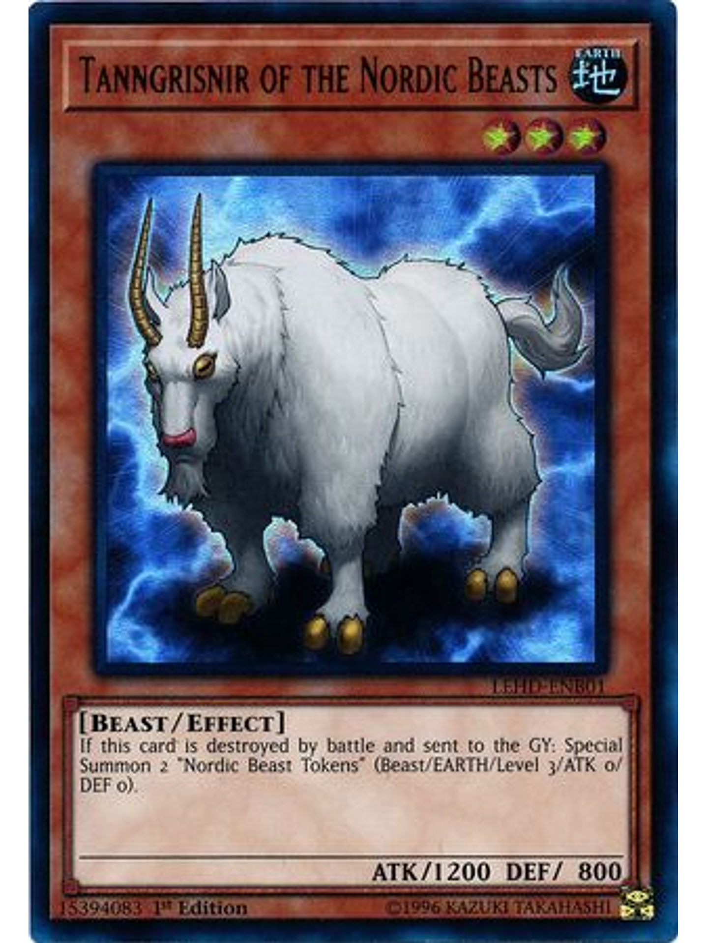 Tanngrisnir of the Nordic Beasts - LEHD-ENB01 - Ultra Rare 1st Edition 1