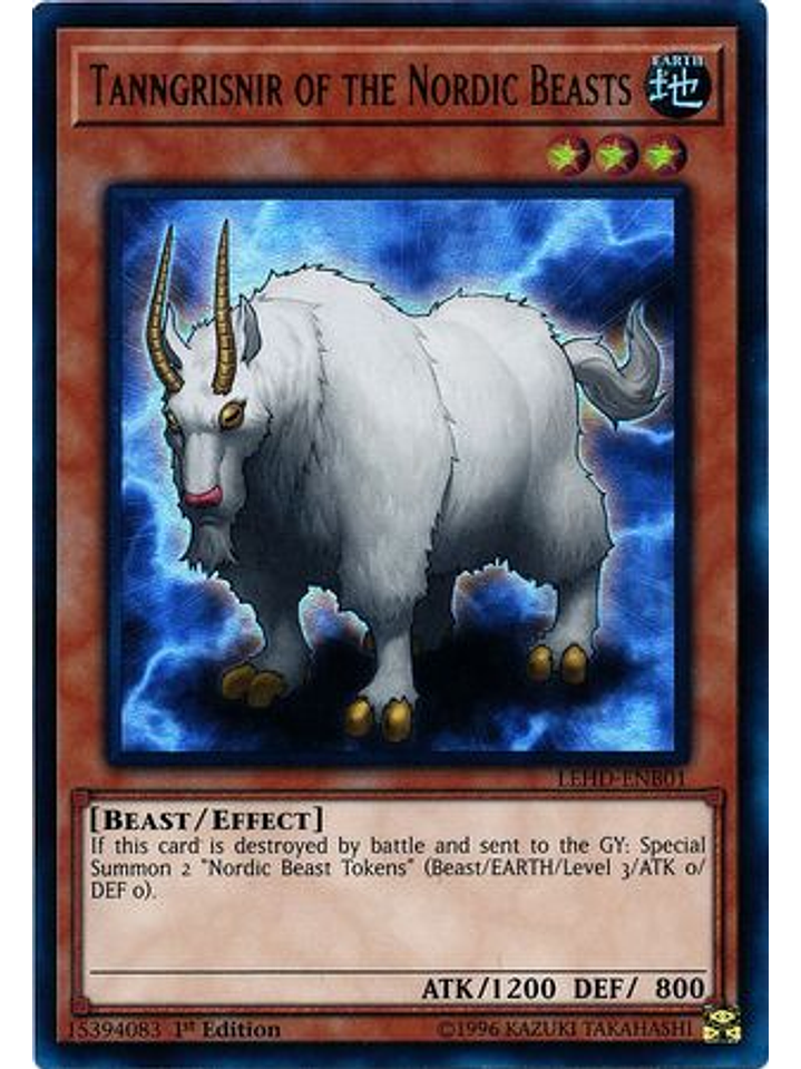 Tanngrisnir of the Nordic Beasts - LEHD-ENB01 - Ultra Rare 1st Edition 1