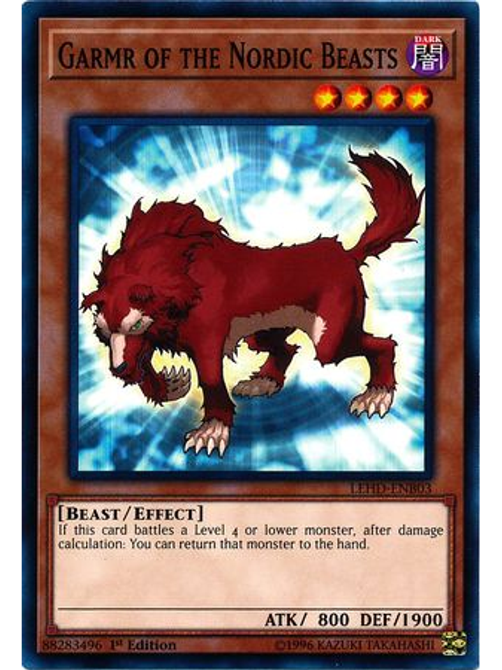 Garmr of the Nordic Beasts - LEHD-ENB03 - Common 1st Edition 1