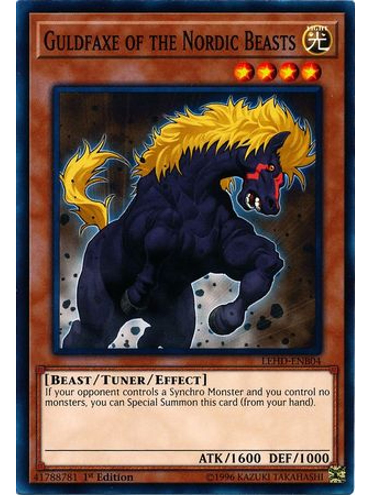 Guldfaxe of the Nordic Beasts - LEHD-ENB04 - Common 1st Edition 1