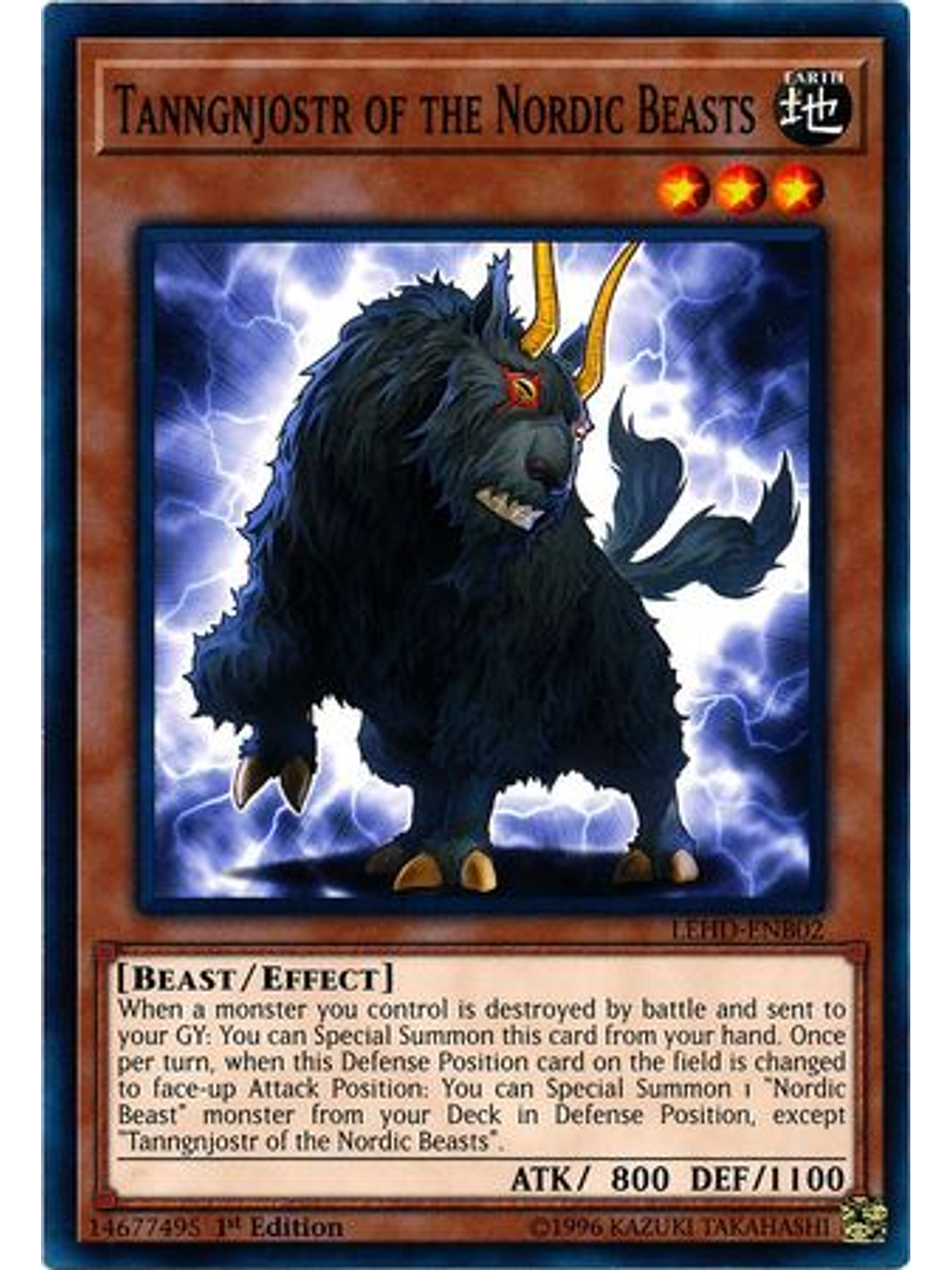 Tanngnjostr of the Nordic Beasts - LEHD-ENB02 - Common 1st Edition 1