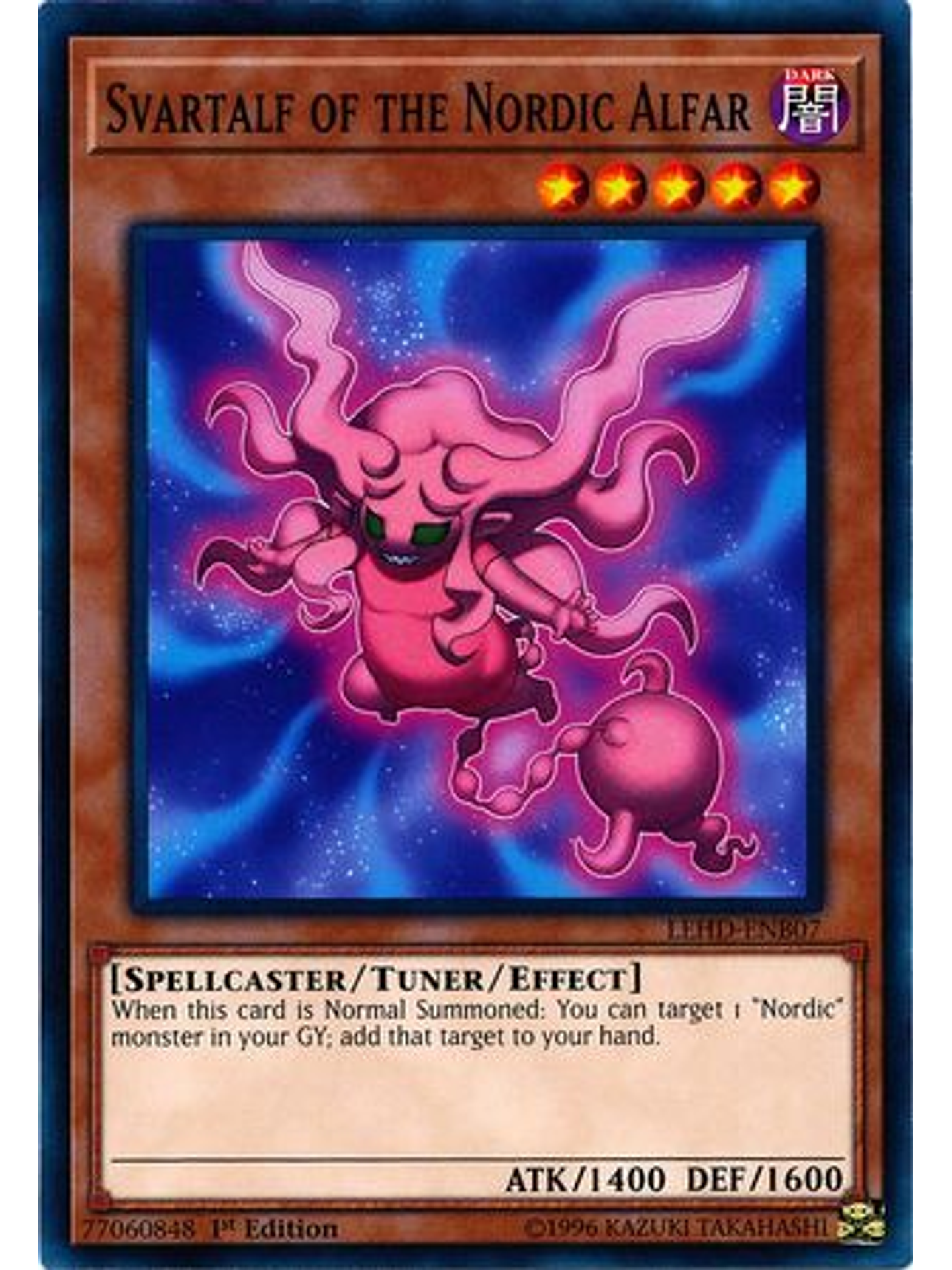 Svartalf of the Nordic Alfar - LEHD-ENB07 - Common 1st Edition 1