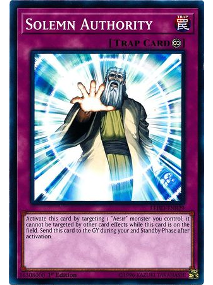 Solemn Authority - LEHD-ENB29 - Common 1st Edition 1