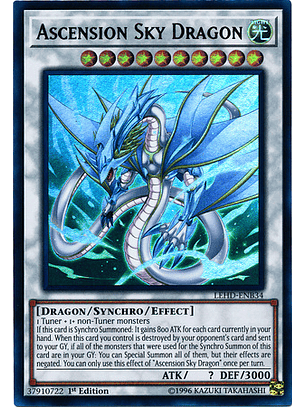 Ascension Sky Dragon - LEHD-ENB34 - Ultra Rare 1st Edition
