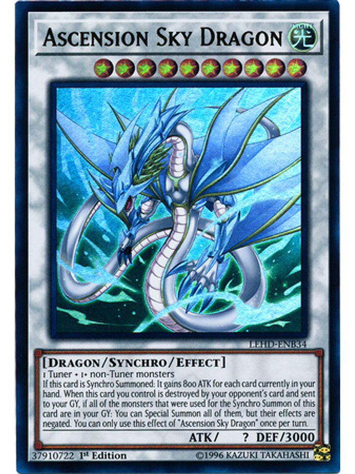 Ascension Sky Dragon - LEHD-ENB34 - Ultra Rare 1st Edition 1