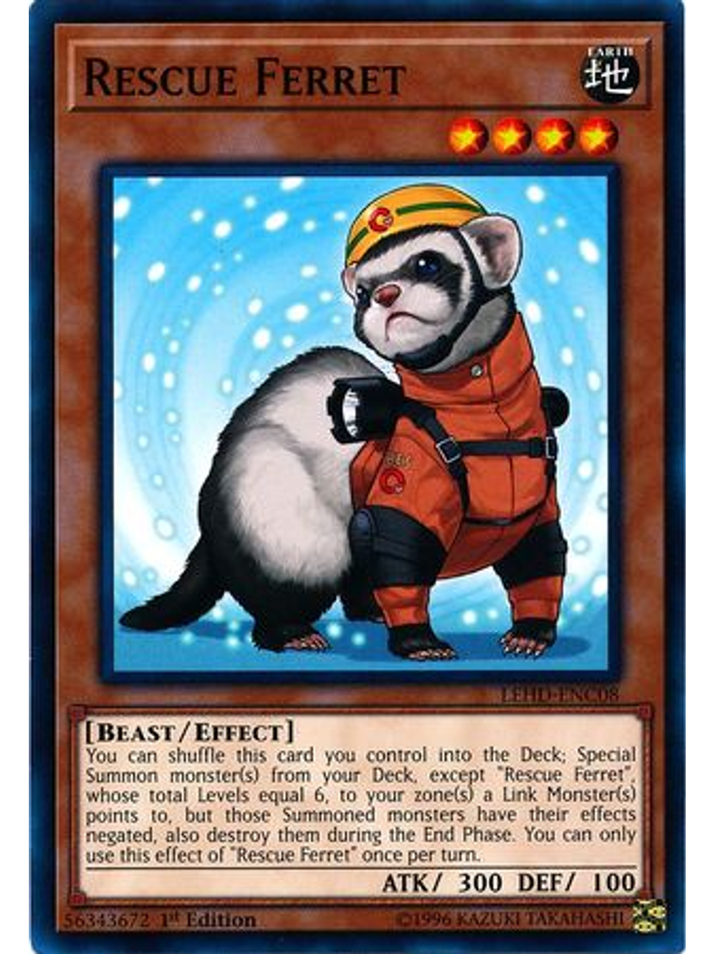 Rescue Ferret - LEHD-ENC08 - Common 1st Edition 1