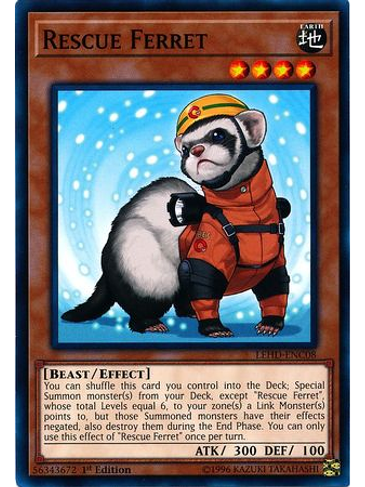Rescue Ferret - LEHD-ENC08 - Common 1st Edition 1