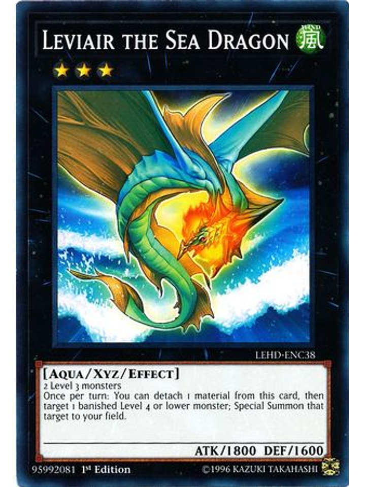 Leviair the Sea Dragon - LEHD-ENC38 - Common 1st Edition 1
