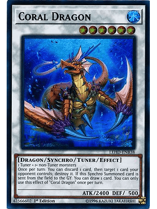 Coral Dragon - LEHD-ENB38 - Ultra Rare 1st Edition