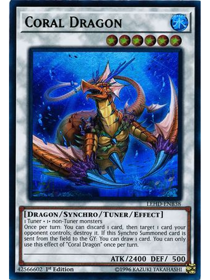 Coral Dragon - LEHD-ENB38 - Ultra Rare 1st Edition 1