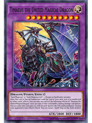 Timaeus the United Magical Dragon - MZMU-EN012 - Ultra Rare 1st Edition
