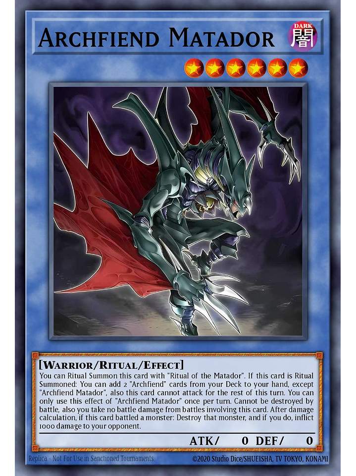 Matador Archfiend - MZMU-EN022 - Super Rare 1st Edition 1