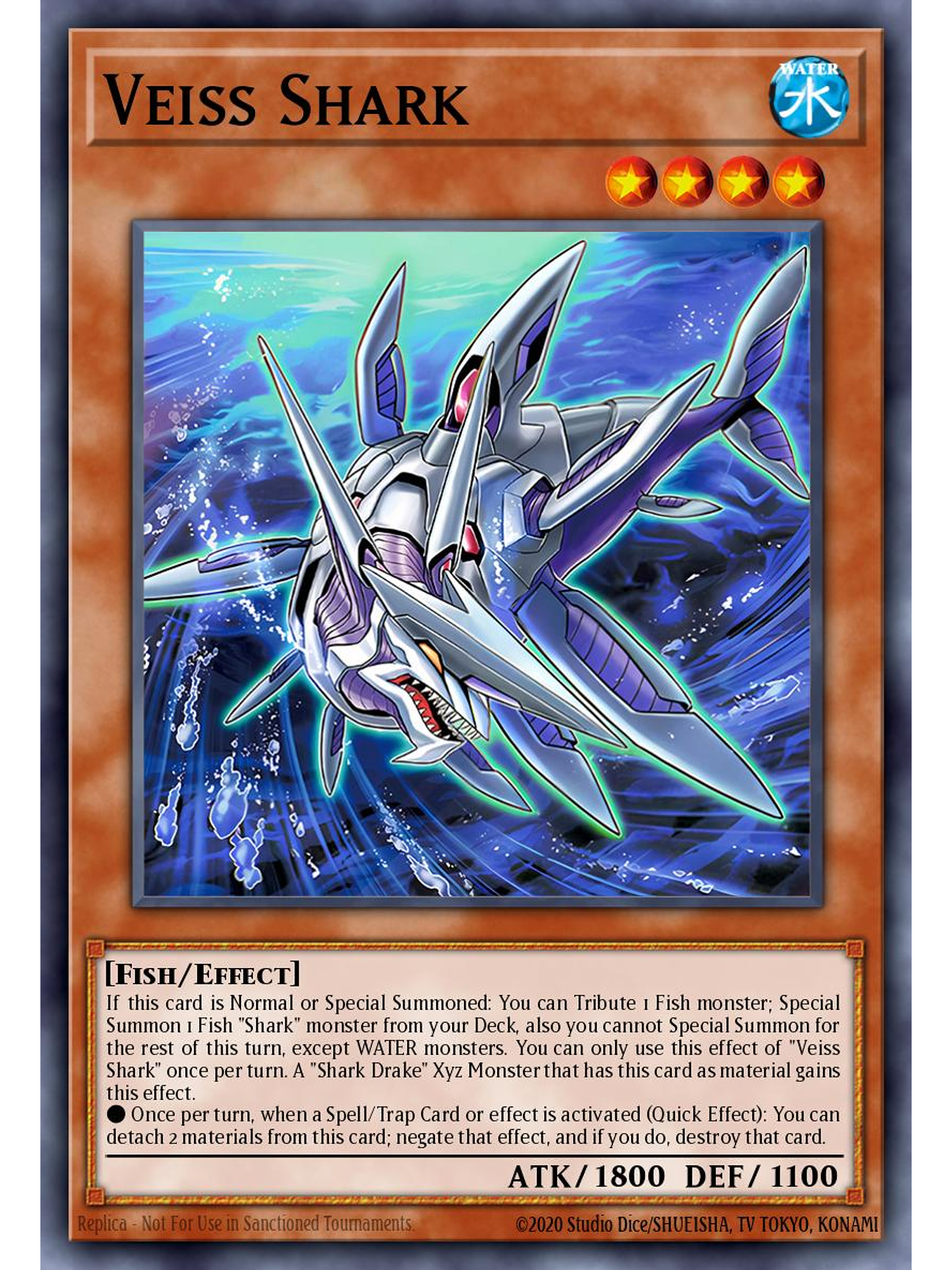 Veiss Shark - MZMU-EN034 - Super Rare 1st Edition 1