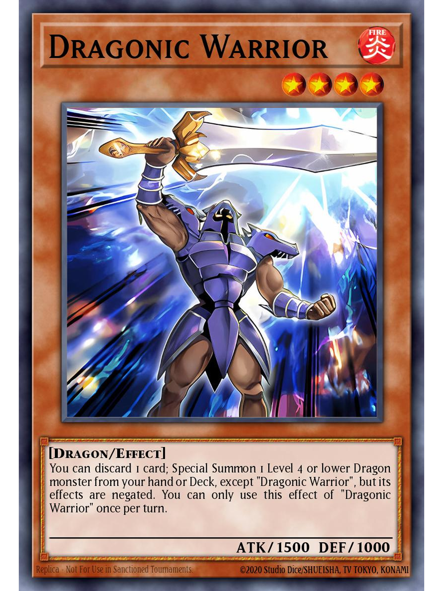 Dragonic Warrior - MZMU-EN043 - Rare 1st Edition 1