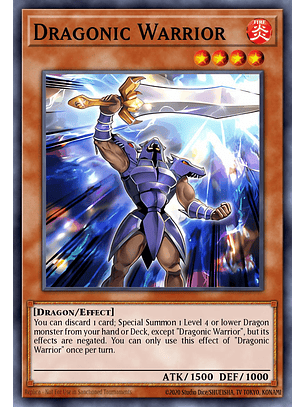 Dragonic Warrior - MZMU-EN043 - Rare 1st Edition