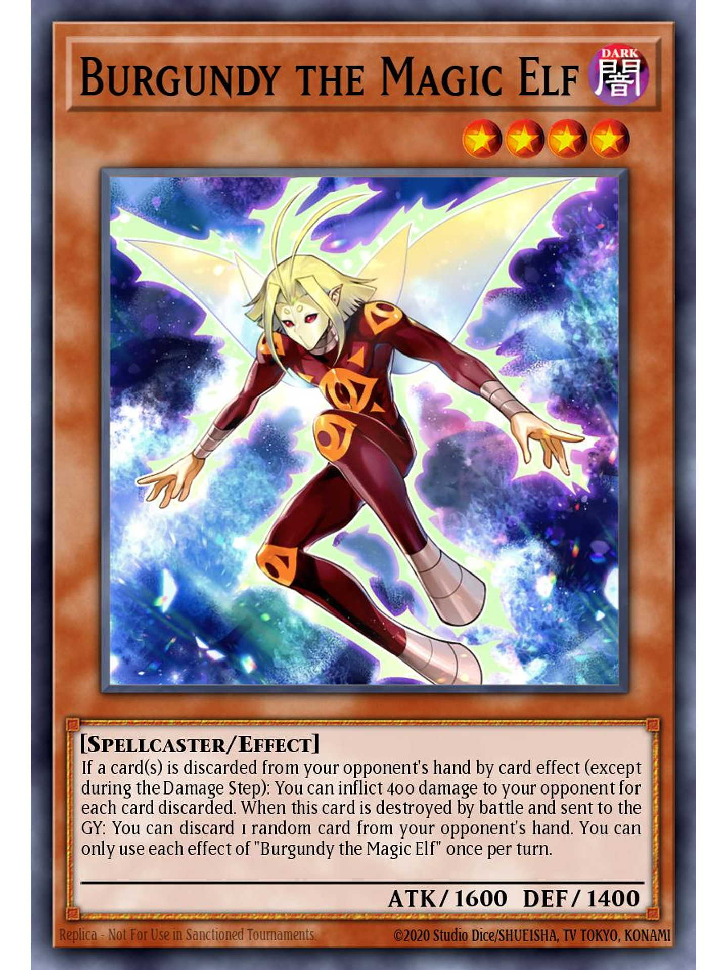 Burgundy the Magic Elf - MZMU-EN045 - Rare 1st Edition 1