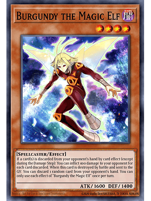 Burgundy the Magic Elf - MZMU-EN045 - Rare 1st Edition