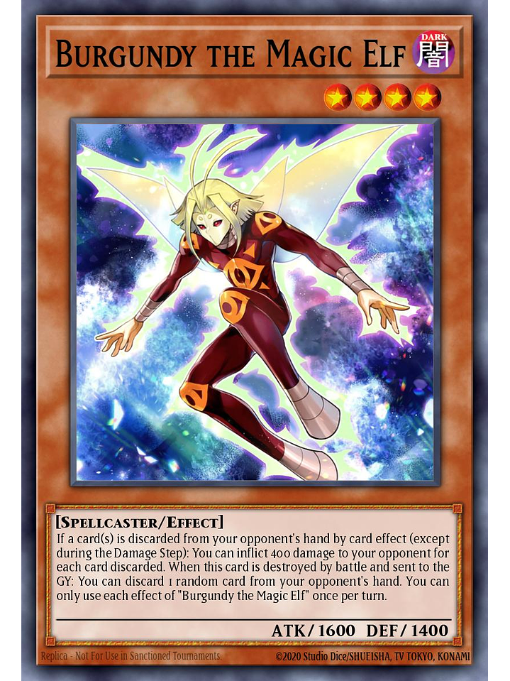 Burgundy the Magic Elf - MZMU-EN045 - Rare 1st Edition 1